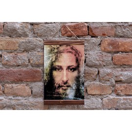 Real Face Of Jesus Christ Shroud Of Turin Photo Picture Christian Catholic Religion Wood Framed Canvas Prints