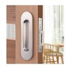 Fihatokus Pocket Door Handle with Edge Pull,6 inch Oval Recessed