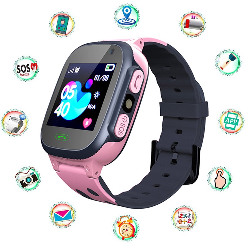 Kids Smartwatch LBS Smart Watch with Flashlights Anti Lost Voice