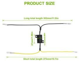 EPLZON 12V 25W 6.8 Ohm Motorcycle Load Resistor Flashlight Indicator Decoder Motorcycle Indicator Resistor Adapter Flash Fix Error 12V for Motorcycle (Pack of 4)