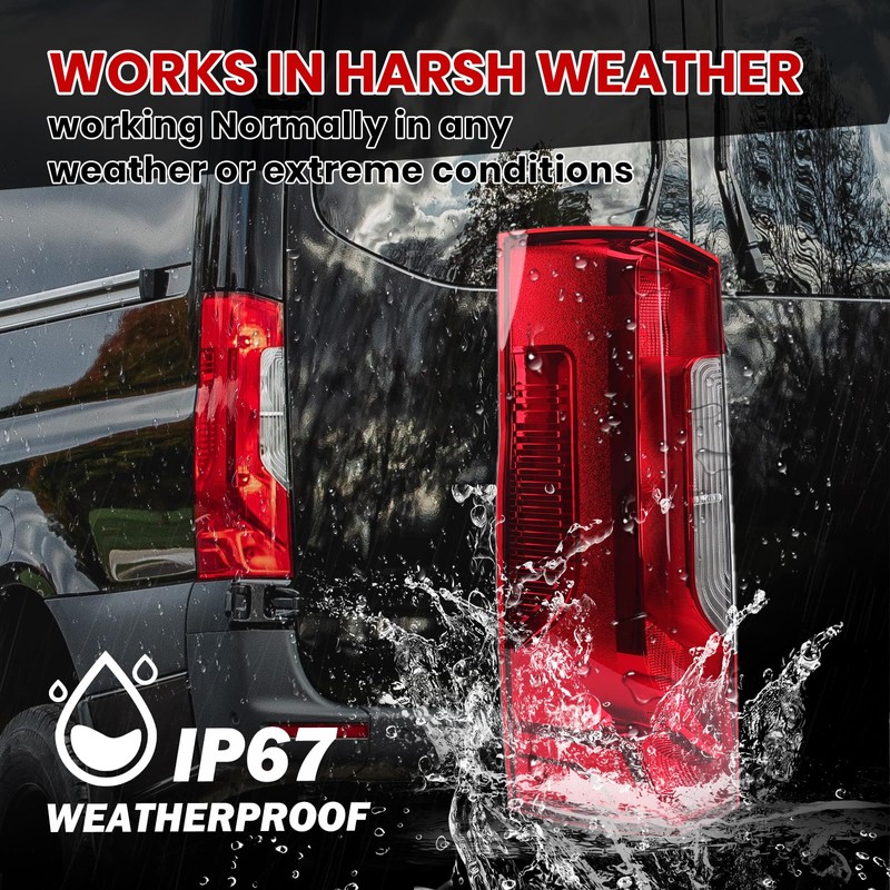 Tail Light Compatible with 2019-2026 Mercedes Sprinter and Freightliner Sprinter