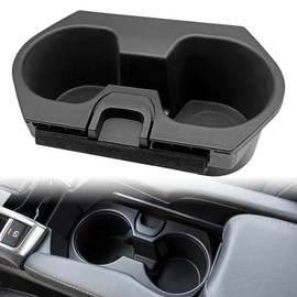 Cup Holder Insert for 2016-2021 Honda Civic (LX/EX/Si/Sport/Hatchback) – Center Console Drink Bottle Cup Holder Adapter Replaces 83446-TBA-A01ZA
