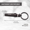 Munkees Mini Keychain Corkscrew Tool, Small Key Ring Wine Opener,