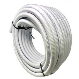 Sealproof 1.5" Dia Flexible PVC Pipe, Swimming Pool and Spa Hose, Pool Plumbing Schedule 40 Tubing, Made In USA, 1-1/2-Inch, 50 FT, White