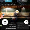 Solar Pendant Lights Outdoor,4 Heads Solar Shed Light Dimmable with