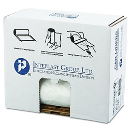 Inteplast Group SL4046XHW2 Low-Density Can Liner, 40 x 46, 45-Gallon, .80 Mil, White (Case of 100)