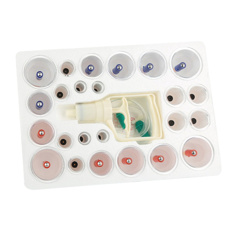24pcs U shape Cups Chinese Vacuum Cupping Set Massage Therapy