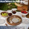 Home-X Pack of 4 Wine Glass Covers – BPA-Free Stainless