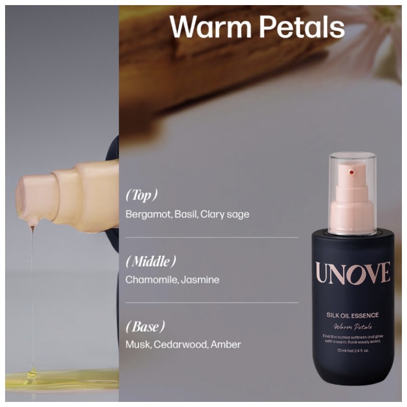 UNOVE Silk Oil Essence Double Special Set 2items, Scent:Warm Petal