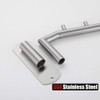JQK Folding Clothes Hanger Rack, Stainless Steel Swing Arm Hook