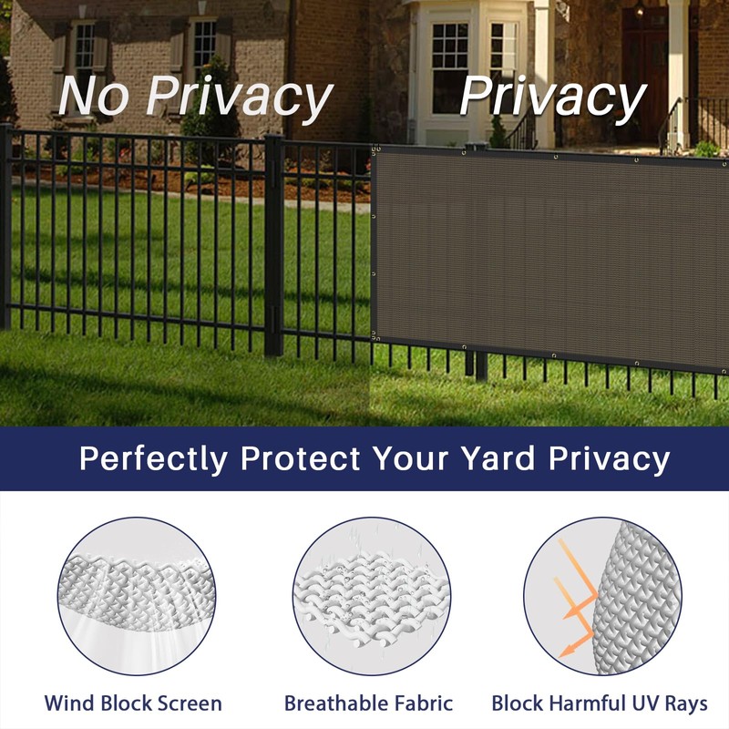 Windscreen4less 4' x 20' Privacy Fence Screen Heavy Duty Windscreen