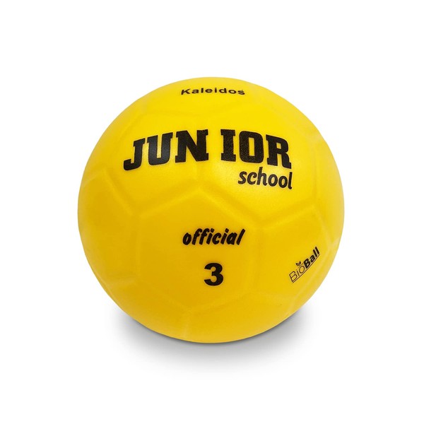 MONDO Sport - Ballon de Football Junior 3 - Taille 3 Premiers Coups de Pied - 300 g - Couleur Jaune - 01520