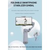 3-Axis Smartphone Gimbal Stabilizer - 0.5lbs Foldable, Face Tracking Anti-Shake
