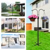 XDW-GIFTS Double Shepherds Hooks for Outdoor, 2-Pack Heavy Duty Garden