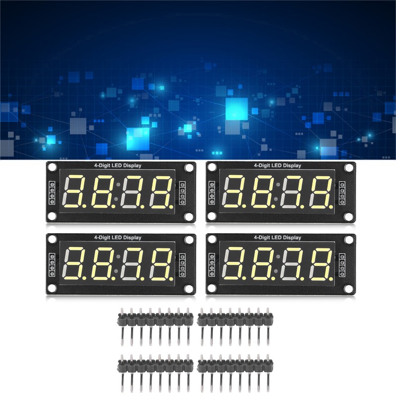 4 Set 4 Digit Digital Tube LED Display Board 7