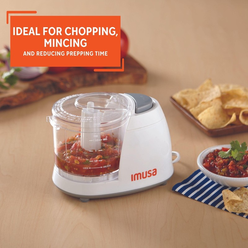 IMUSA 1.5cup Electric Mini Chopper, White