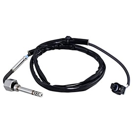HELLA 6PT 010 376-491 Sensor, Exhaust Gas Temperature – 2-Pin – Screwed – Cable: 930 mm – with Mounting Clips on Cable