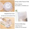 2 Pcs 100ml 3.4oz Push Down Empty Pump Dispenser Bottles