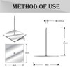 300pcs/100set Self Stick Insulation Pins, 1.5 Inch Self Locking Round