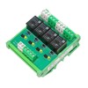 GAEYAELE 4 Channel Relay Module 1 SPDT DIN Rail Mount