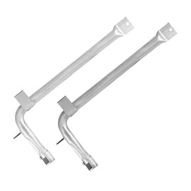 (2 Pack) Stainless Steel Burner Tubes PB050012 PB050009, Replacement for Viking Oven Burner EVGIC305 VGIC365 VGRC605 VGSS480 VGIC367 VGSC300 VGSC305 VGSS300,Size 17”x 7 9/16”