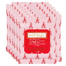 Well-Kept Tech & Lens Cleaning Wipes – Lobsterfest – 15 Count (12 Pack)