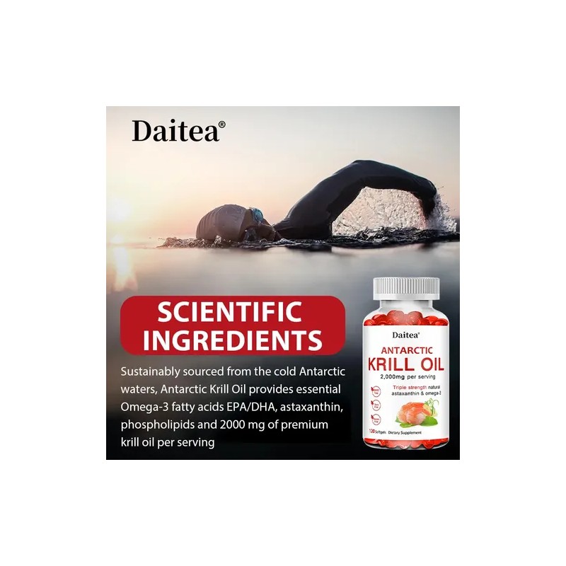 Cápsulas De Aceite De Krill Antártico Astaxantina Omega-3