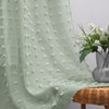 Sage Green Curtains for Living Room,Semi Sheer Privacy Not See