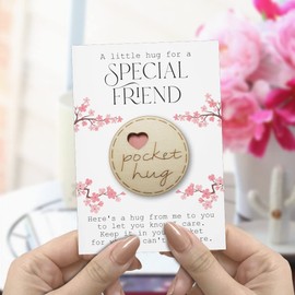 Maise & Rose A Little Pocket Hug For Friends Token | Hug Gift | Thinking Of You | Miss You | From Friend | Cheer Up Gift | Letterbox Gift | Get Well Soon | Positive Pick Me Up | Thinking Of You | TKF