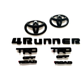 Toyota 2016-2022 TOYOTA 4RUNNER TRD OFF ROAD MATTE BLACKOUT EMBLEM OVERLAY KIT