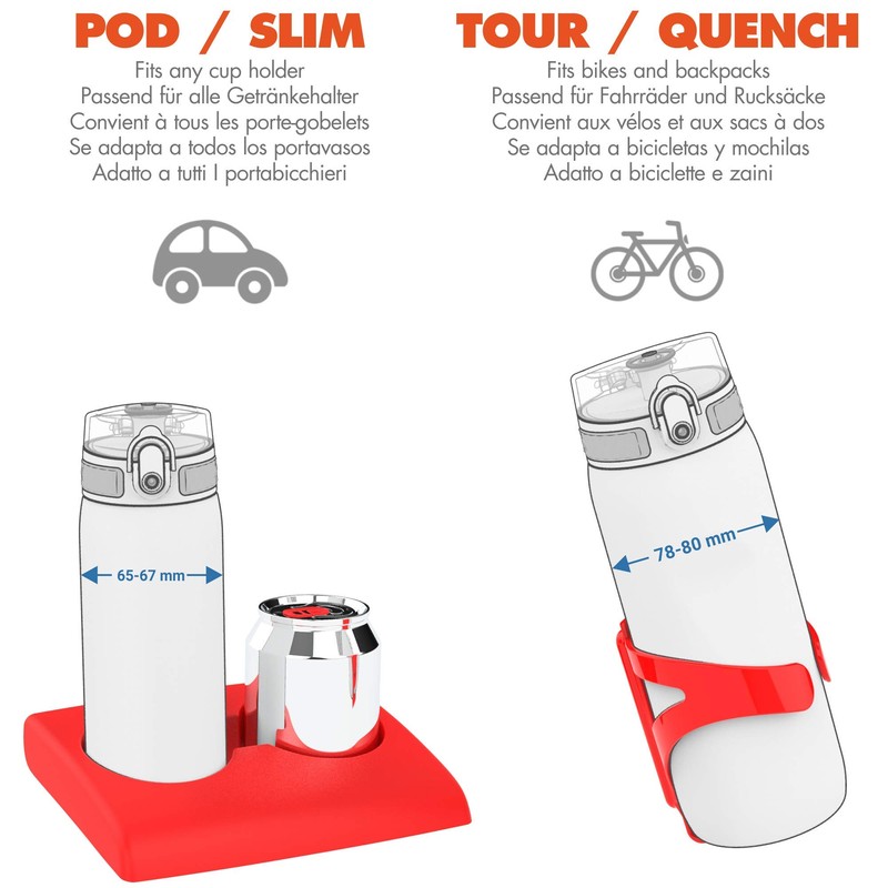 Ion8 Leak Proof 1 litre Sports Stainless Steel Water Bottle,