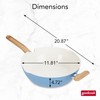 GoodCook Healthy Ceramic Titanium-infused All-in-One Pan with Tempered Glass Lid,