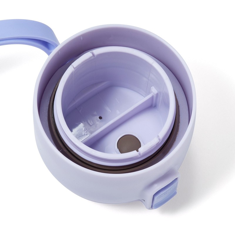 Francfranc One Touch Clear Bottle Purple Water Bottle My Bottle