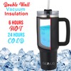 BRENTWOOD GEOJUG CMB-1200BK 40-Oz. Insulated Stainless Steel Tumbler Cup with