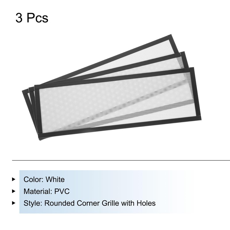 MECCANIXITY 3PCS PC Dust Filter, 360mmx120mm PVC Computer Case Cooler