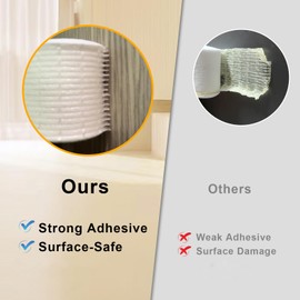 Trisiki Upgraded Strong Adhesive Foam Weather Stripping Door Seal Strip Insulation Tape for Insulating Door,Air Conditioner Noise-Reduction Self Adhesive Sealing Weatherstrip(1 in x 1/4 in x 16.5 Ft)