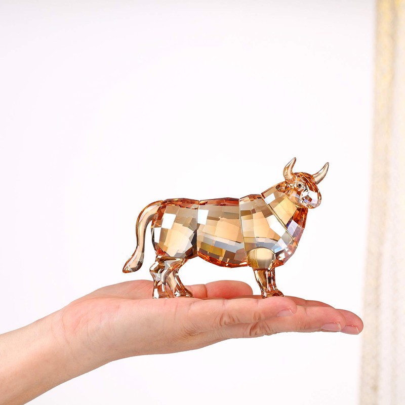 Crystal Bull Cow Ox Cattle New 2021 Home Decorations Figurines