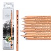 Marco Pencils, 8b Drawing Pencils, Black, Biin Sketch Pencils, Wooden
