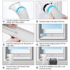 UNAOIWN Portable Air Conditioner Window Kit, Adjustable Vertical/Horizontal Sliding Window