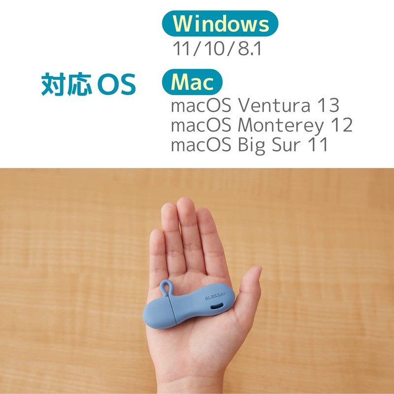 Elecom MF-JRU3032GBU USB Memory, 32 GB USB 3.2 (Gen1) Compatible,