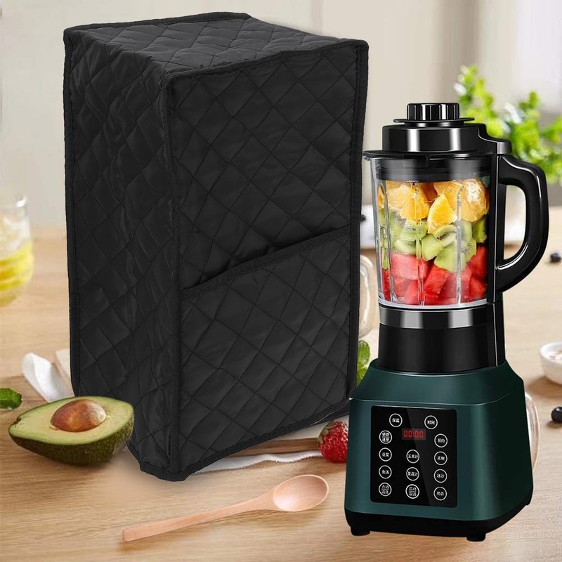 Smart Food Processor Cover with Pocket, Quilted Fabric Appliance Protector