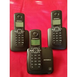 Motorola NEW - Motorola L603M Cordless Phones - 3 Phone Set Dect 6.0 Enhanced.....