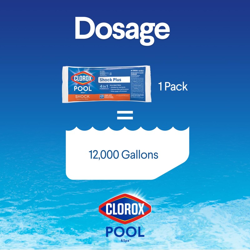 Clorox® Pool&Spa™ Shock Plus, for Crystal Clear Swimming Pool Water,