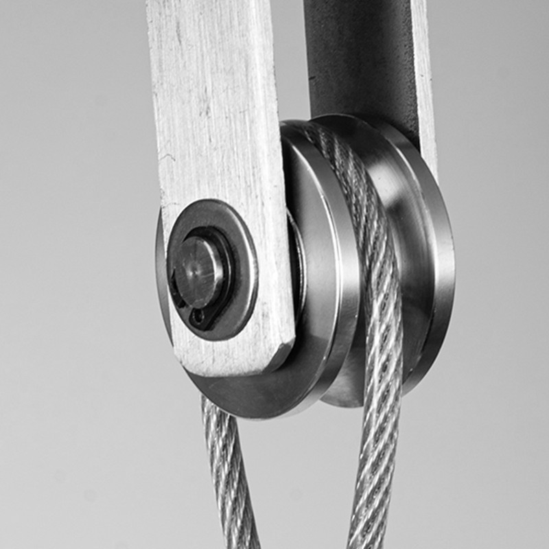 2PCS Cable Pulley Wheels 360 Degree Rotation Stainless Steel Pulley