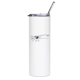 Pipistrel Alpha Electro Stainless Steel Water Tumbler with straw - 20oz.