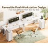 ODK 61'' L Shaped Desk with 4 Drawers, Reversible Corner
