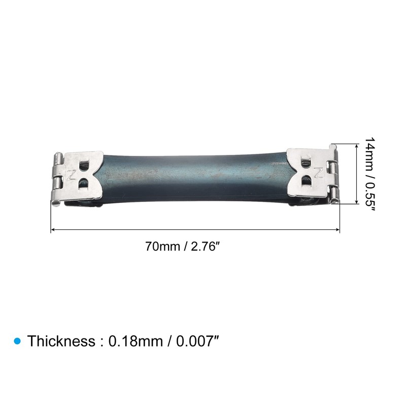 sourcing map Metal Internal Flex Frame - 10Pcs 70mm/2.8" Handbag
