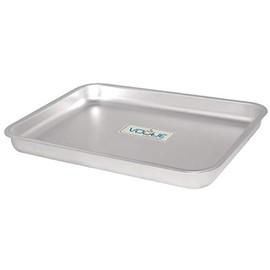 Vogue 12864 Aluminium Bakewell Pan 370X265mm Heavy Duty Baking Commercial,Silver