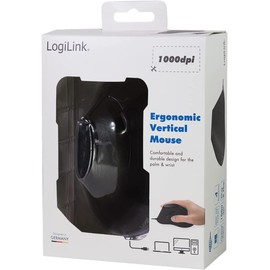 LogiLink ID0158 ergonomic vertical mouse Black
