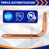 (Znkiok 2 Pack) 1/2 Inch Pex Fittings,Copper Stub Out Elbow